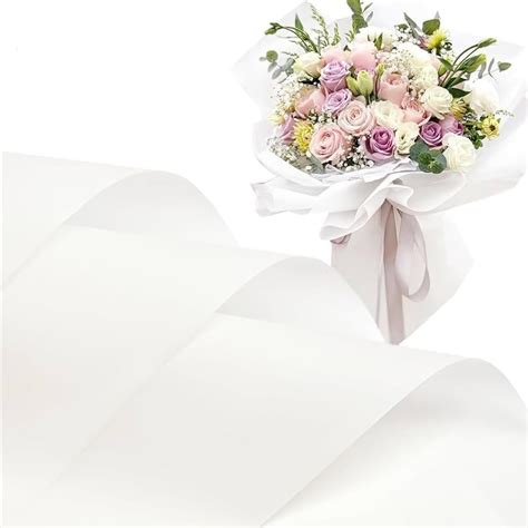 Saksham White Solid Korean Wrapping - Matte Waterproof pack of 20 ...