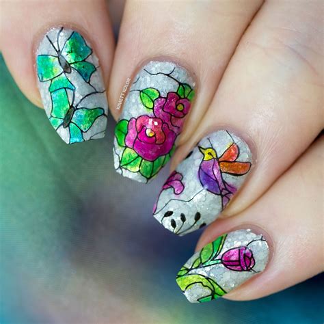 Stained Glass Nails at Paula Barnhart blog