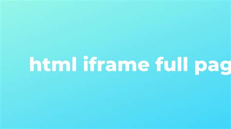 Iframe in HTML 的图像结果