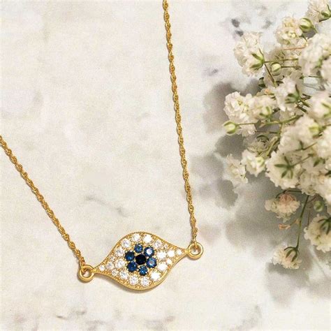 Buy Pipa Bella by Nykaa Fashion Gold Plated Evil Eye Necklace Online