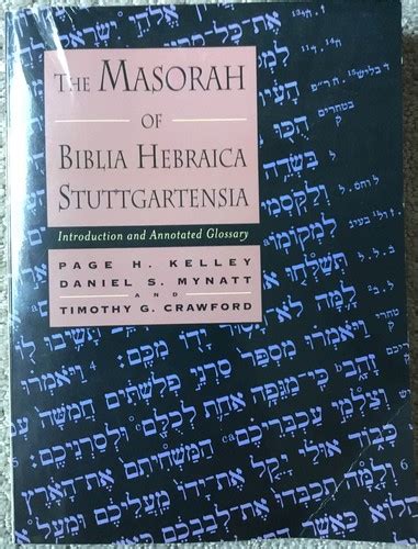 The Masorah of Biblia Hebraica Stuttgartensia : | Ubuy India