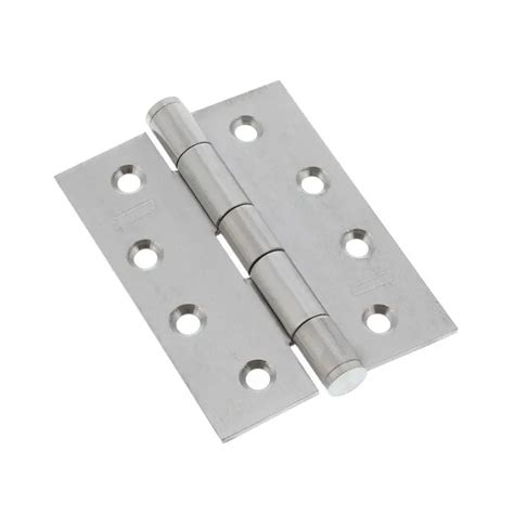 Legge Broad Butt, Button Tipped Fixed Pin Hinge 100 x 75 x 2.5mm ...