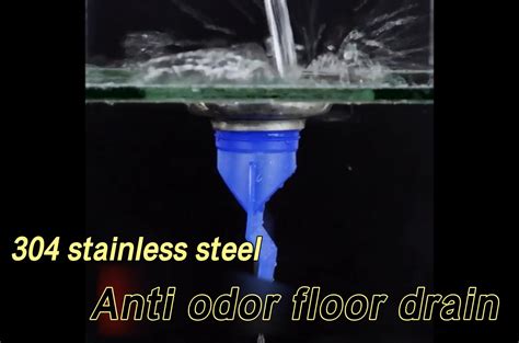 Watch 4 Inch Deodorant Floor Drain One Way Valve Drainage Grate on ...