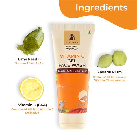 Buy Pilgrim Australian Vitamin C Gel Face Wash - 100 ml Online at Best ...