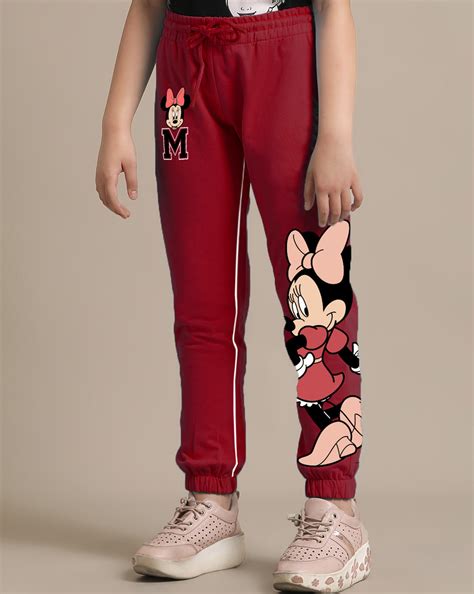 Mickey & Friends Regular Fit Printed Graphic Cotton Blend Jogger For G ...