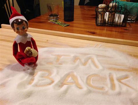 Elf on Shelf, I'm back! | Elf on the shelf, Happy thanksgiving quotes, Elf
