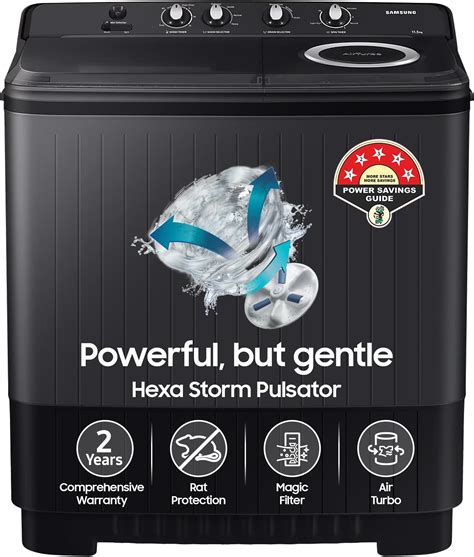 Godrej WS EDGE RIO 100 5.0 TB3 SLGR 10 Kg 5 star Semi-Automatic Top ...