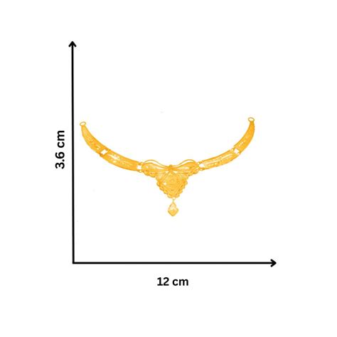 Suvarnika 22KT (916) BIS Hallmarked Gold Heritage Necklace ...
