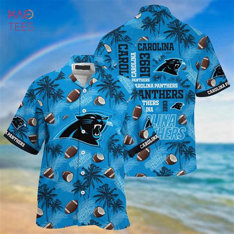 Blue Tropical Carolina Panthers NFL Hawaiian Shirt Summer 2023 - Aopprinter
