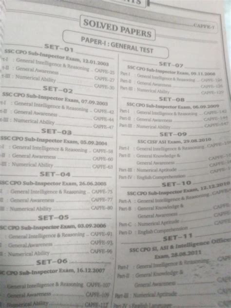 Buy Kiran SSC CAPFs (CPO) Solved Papers 2003 To 2019 English (2711 ...