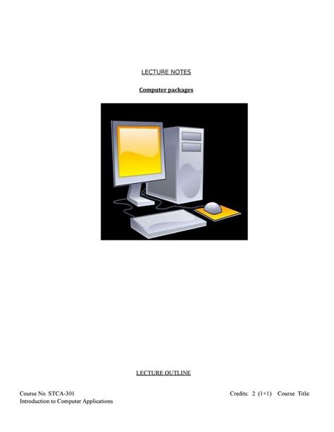 Image result for Computer Packages Notes