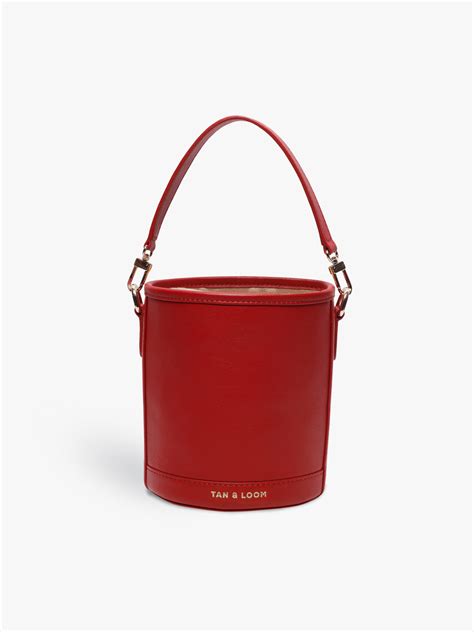 Barrel Potli by Tan & Loom | Bridal Red Leather Potli Bag