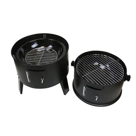 First4Spares 3 in 1 Round Charcoal BBQ Grill & Smoker Complete with ...