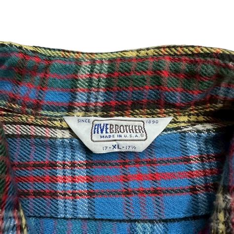 80s "Five Brothers" Flannel Shirts | Pigsty Amemura
