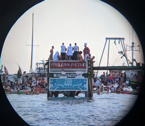 Greasy Pole on deck.St. Peter’s Fiesta Sunday 2023 events. From ...