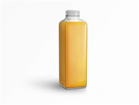 Glass Juice Bottle Free Mockup | Free Mockup World