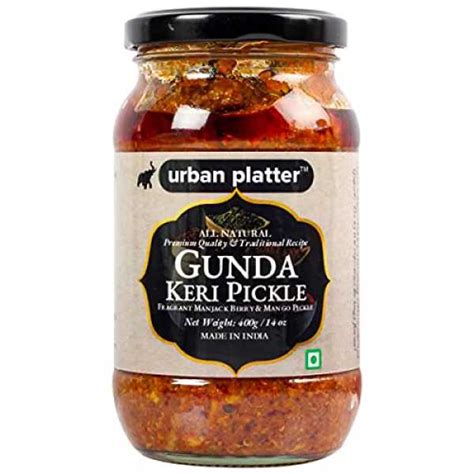 Urban Platter Gunda Keri Pickle, 350g [Manjack Berry and Mango Pickle ...