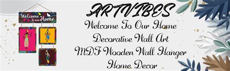 Artvibes Welcome To Our Home Decorative Wall Art Mdf Wooden Hanging For ...