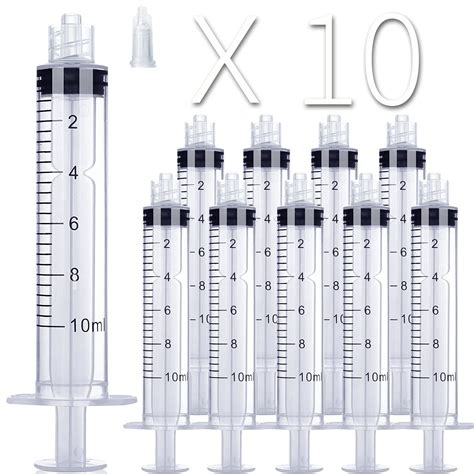 10 Pack 10mlcc Plastic Luer Lock Syringe Large India | Ubuy