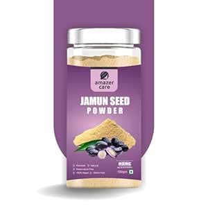 AmazerCare Jamun Seed Powder - Natural Blood Sugar Support and ...