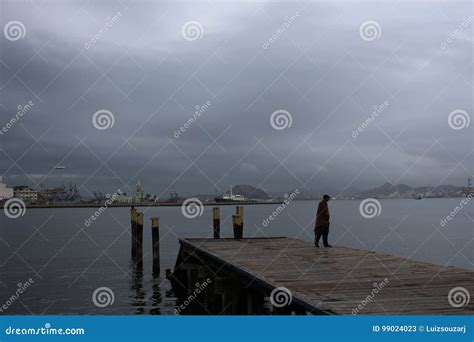 Weather in Rio de Janeiro editorial stock photo. Image of brazil - 99024023
