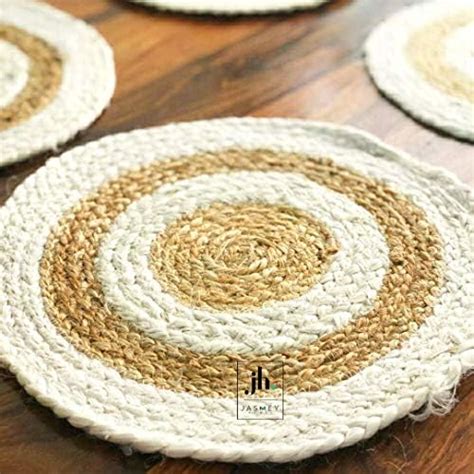 Buy Kuber Industries Handmade Braided Carpet Rugs|Traditional Spiral ...