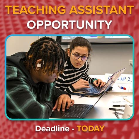 Today is the application deadline for the Data4All Teaching Assistant ...