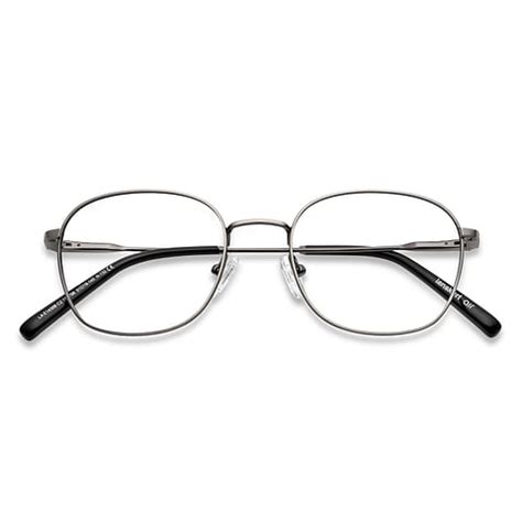 Buy Gunmetal Black Full Rim Round Lenskart Air Clip On LA E14398 C2 ...