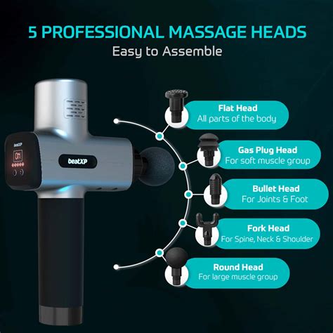 Buy BEATXP BOLT PRO DEEP TISSUE MASSAGER GUN (SILVER) Online & Get Upto ...