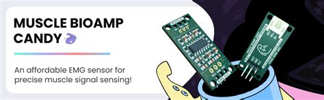 Muscle BioAmp Candy | Muscle Sensor (EMG) | Free dry electrode based ...