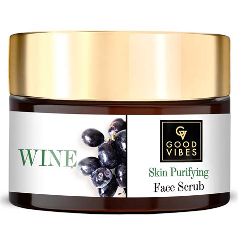 Good Vibes Wine Skin Purifying Face Scrub - 50 g - Anti-Ageing and Skin ...