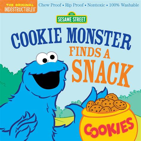 Indestructibles: Sesame Street: Cookie Monster Finds a Snack: Chew ...