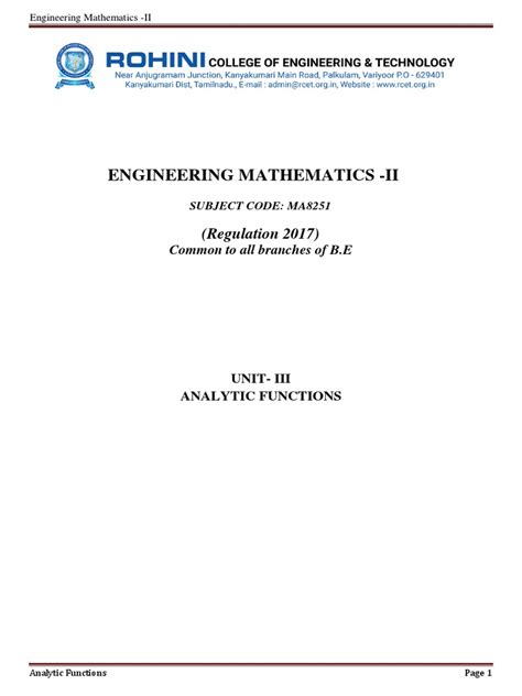 Image result for Analytic function Complex Analysis