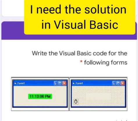 Image result for Visual Basic Sample Code with Form