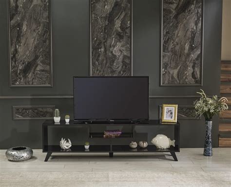 Buy HT Design Parma Mid Century Modern Tv Stand Open Shelving ...