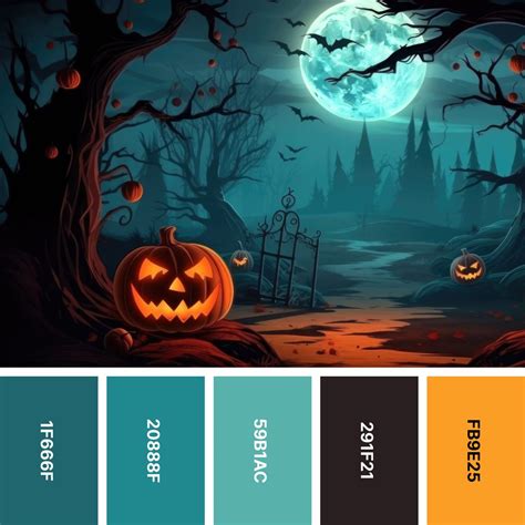 32 Halloween Color Palettes for Spooky Designs | Color Meanings ...
