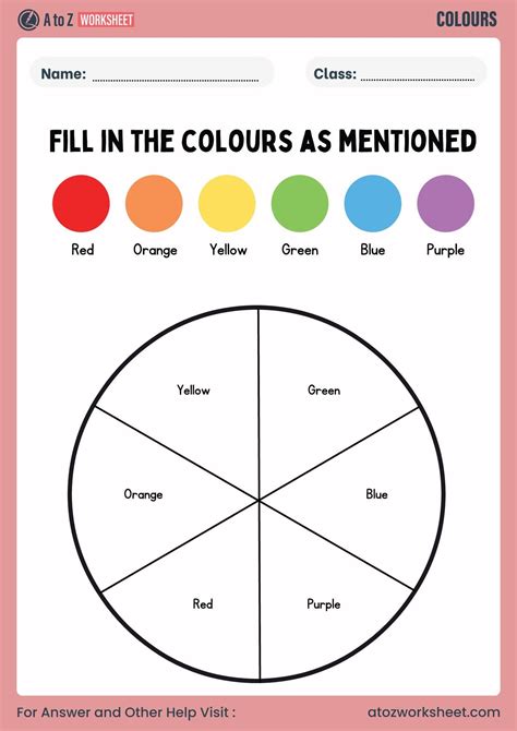 Image result for Basic Colors Worksheet