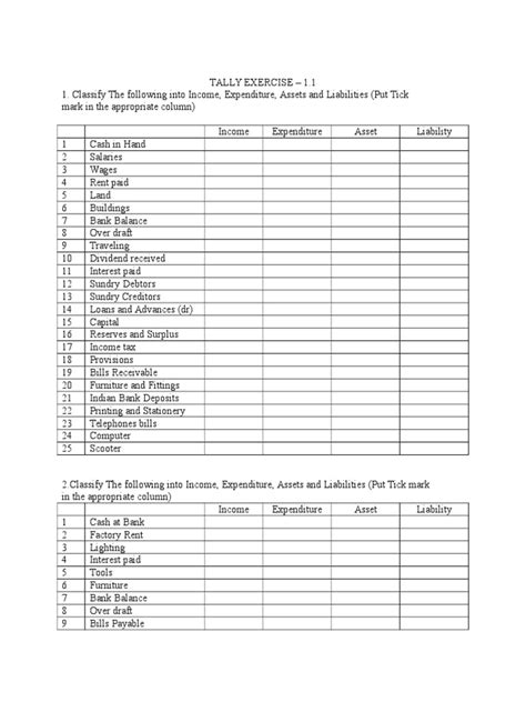 Image result for Tally Practise File