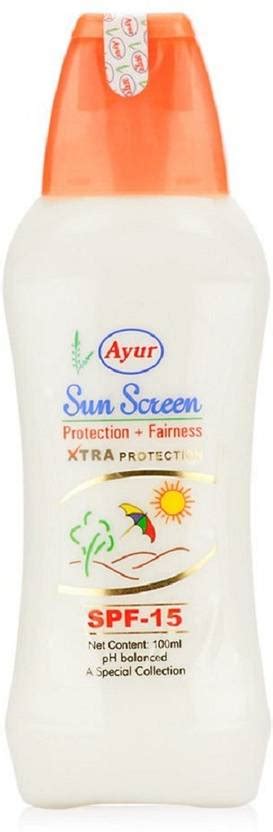 Ayur Sunscreen Lotion - SPF 15 - Price in India, Buy Ayur Sunscreen ...