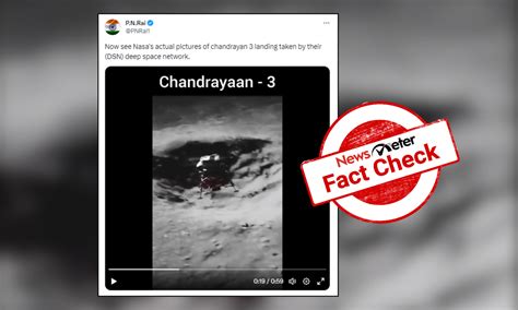 Fact Check: Old animated video shared as NASA footage of Chandrayaan-3 ...