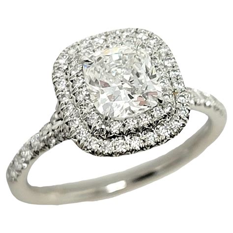 Tiffany and Co. Soleste Double Halo Diamond Ring at 1stDibs | tiffany ...