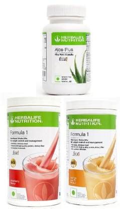 Herbalife Nutrition FORMULA 1 STRAWBERRY + ORANGE + ALOE PLUS Combo ...