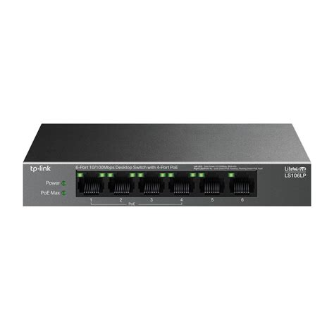 LS106LP | 6-Port 10/100Mbps Desktop Switch with 4-Port PoE | TP-Link India