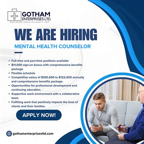 Gotham Enterprises Ltd on LinkedIn: #hiring #mentalhealthcounselor #healthcarejobs # ...