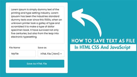 Image result for How to Save Input to Text File HTML JavaScript