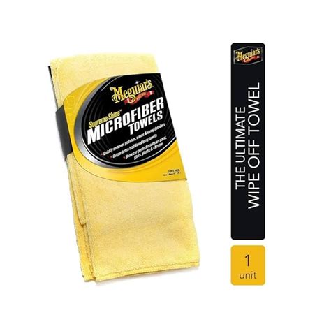 Meguiar's Microfiber Supreme Shine Thick Deep Dual-Sided Washable High ...