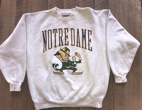 Vintage Notre Dame College Logo Sweatshirt Men Size L | #1908931935