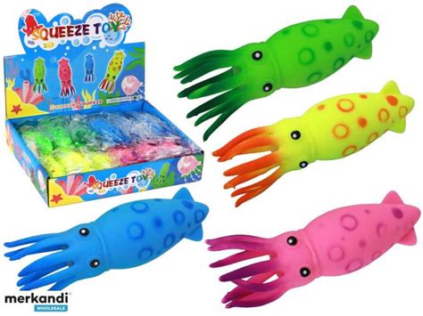 Anti-Stress Squeezing Toy Squid Squishy Colorful - Poland, New - The ...