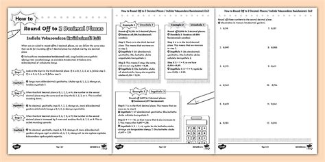 How to Round Off to 2 Decimal Places: Activity Sheet IsiXhosa