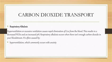 Transport of carbon dioxide | PPTX